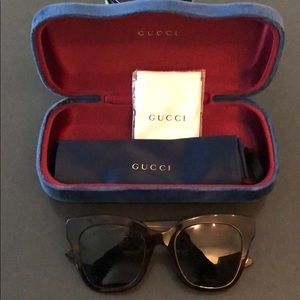 Authentic, brand new Gucci tortoise sunglasses!